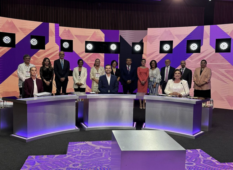 Arranca el primer debate presidencial. Foto de X INE
