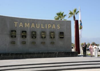 Devela gobernador muro del Bicentenario de Tamaulipas