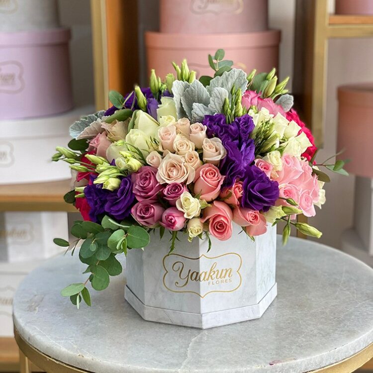 Jardinería vertical con flores