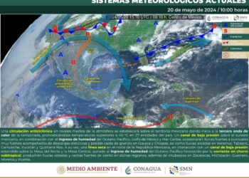 CONAGUA dio a conocer que la tercera ola de calor dejará temperaturas superiores a los 40 grados Celsius en 27 estados del país.