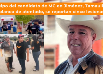 Equipo del candidato de MC en Jiménez Tamaulipas es blanco de atentado, se reportan cinco lesionados