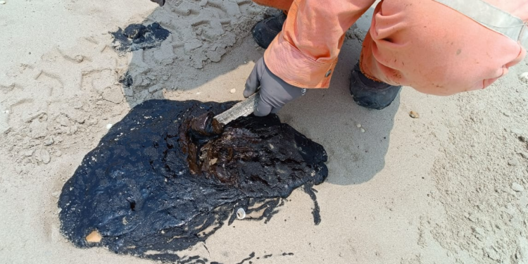 Detectan presencia de hidrocarburo en playa Miramar y Tesoro