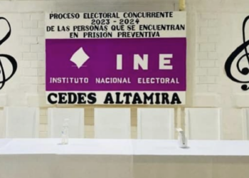 Casi 700 reclusos participarán en la jornada de Voto Anticipado. Foto de Secretaría de Seguridad Tamaulipas