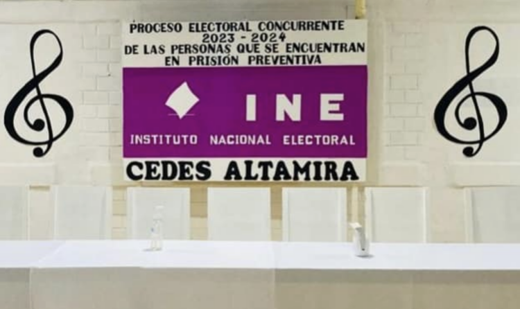 Casi 700 reclusos participarán en la jornada de Voto Anticipado. Foto de Secretaría de Seguridad Tamaulipas
