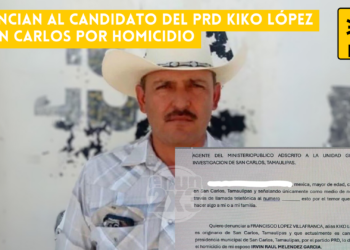 Denuncian por homicidio a Kiko López, candidato del PRD en San Carlos