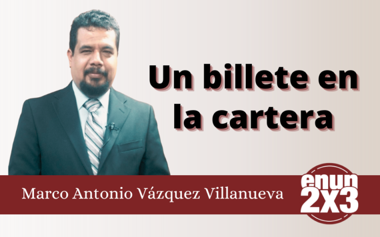 Un billete en la cartera