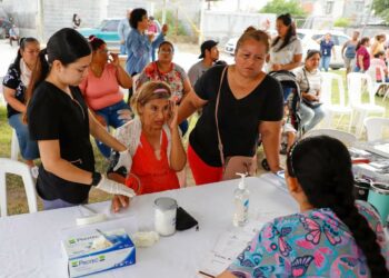 Gobierno de Reynosa brinda brigada de salud en la colonia Presa La Laguna