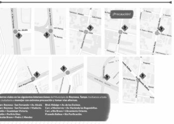 Advierte Gobierno de Reynosa calles cerradas por rehabilitación