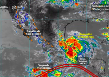 Depresión tropical tres impactará en Veracruz con el nombre de "Chris" | Foto: Conagua
