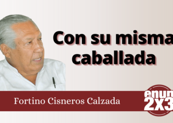 Con su misma caballada