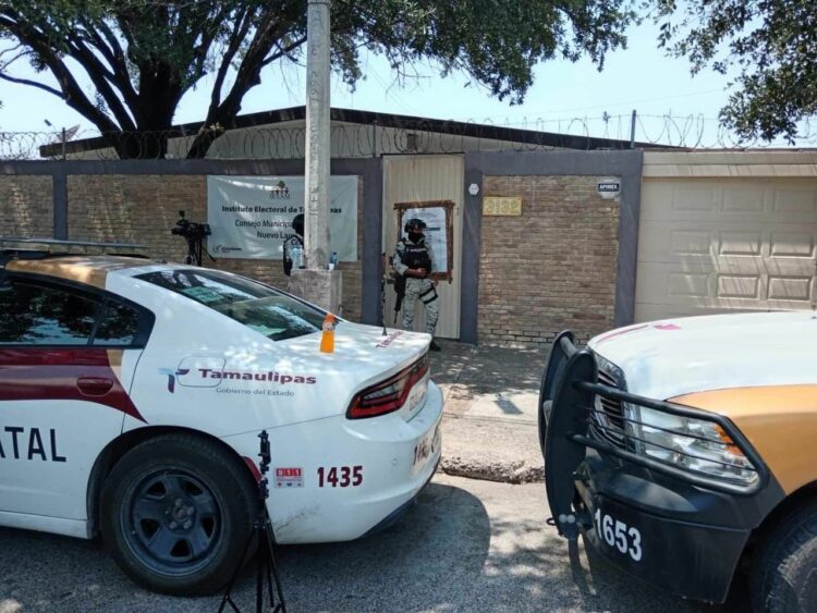 Integrantes del CDN se colaron al consejo municipal electoral de Nuevo Laredo. Foto cortesía