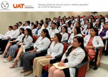 Otorgan plazas de servicio social a médicos pasantes de la UAT en Matamoros