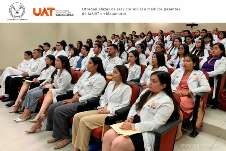 Otorgan plazas de servicio social a médicos pasantes de la UAT en Matamoros