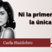 Carla Huidobro/Ni la primera ni la única