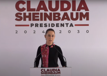 "Nosotros vamos a trabajar con quien elija el pueblo de EE.UU.": Sheinbaum. Foto tomada de video