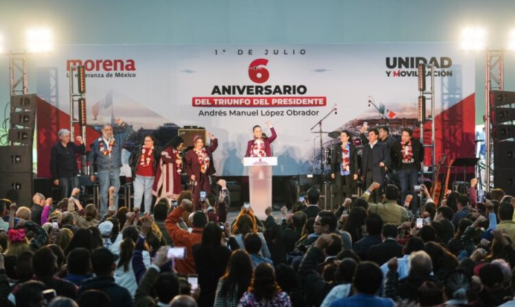 Claudia Sheinbaum celebra los seis años del triunfo de la transformación