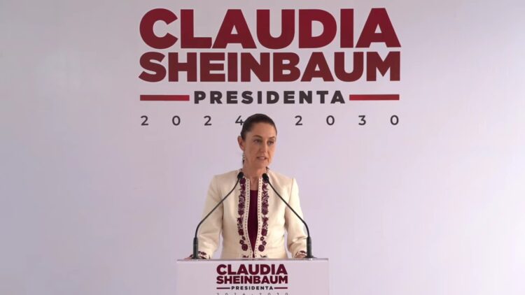 Claudia Sheinbaum, virtual presidenta electa de México condena el ataque contra Donald Trump | Foto tomada de video