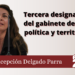 Tercera designación del gabinete de CSP: política y territorial