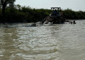 Supervisa AVA trabajos de dragado en el sistema lagunario | Foto: Cortesía
