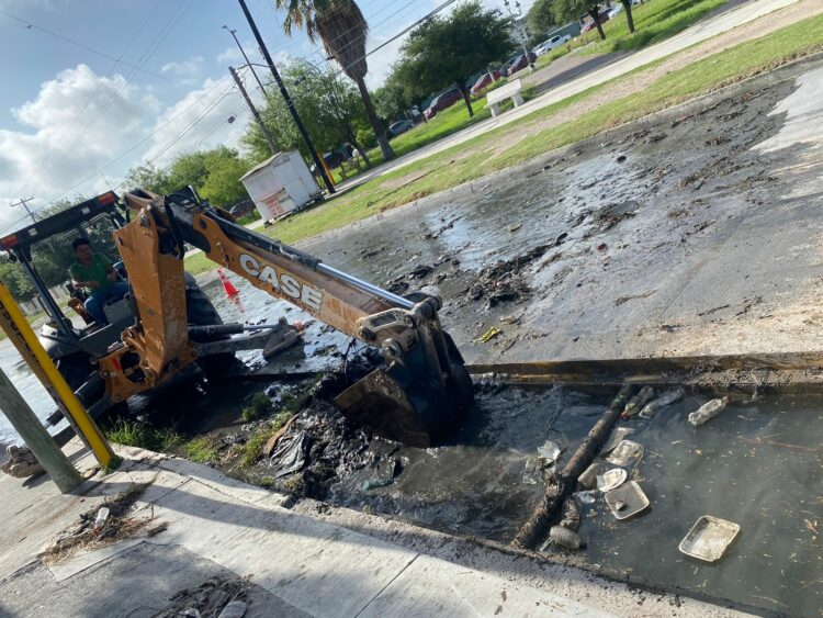 Implementa Gobierno de Reynosa trabajo de limpieza y desazolve
