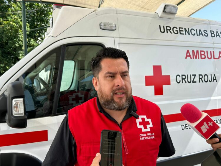 Luis Villafaña Torres, subcoordinador estatal de Socorros de la Cruz Roja Tamaulipas.