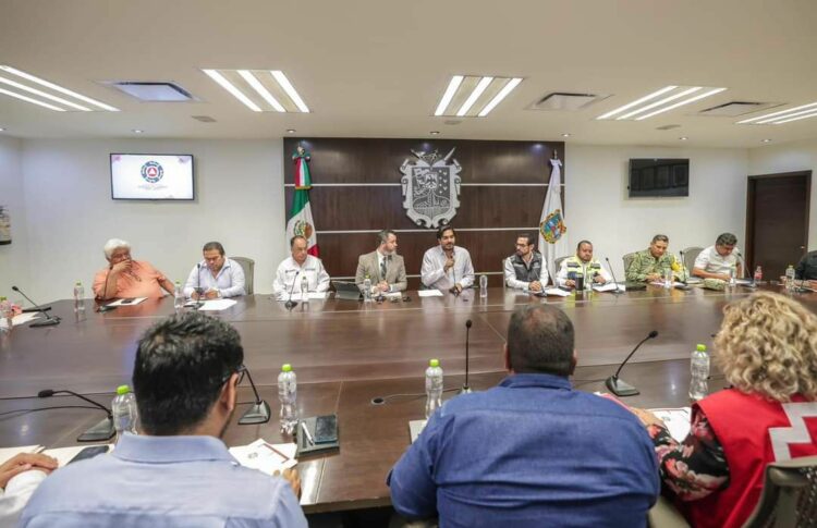 Reunión del Comité Operativo de Emergencias de Protección Civil en Reynosa