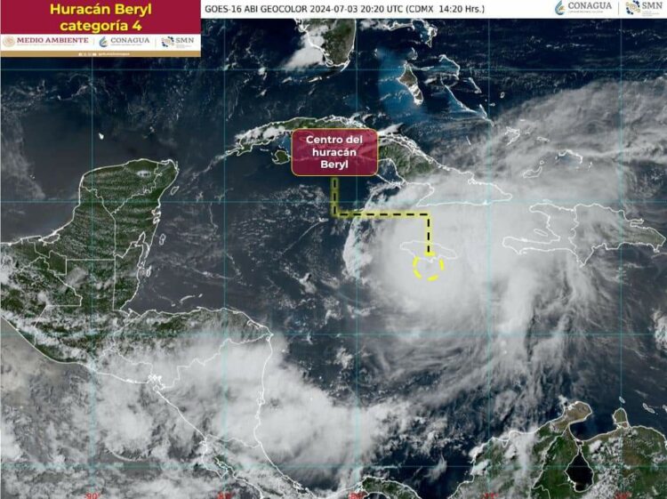Vigila Gobierno de Reynosa trayectoria y evolución del huracán Beryl