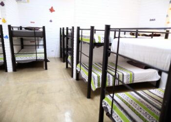 Albergues. Foto de archivo