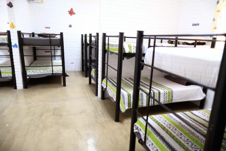 Albergues. Foto de archivo