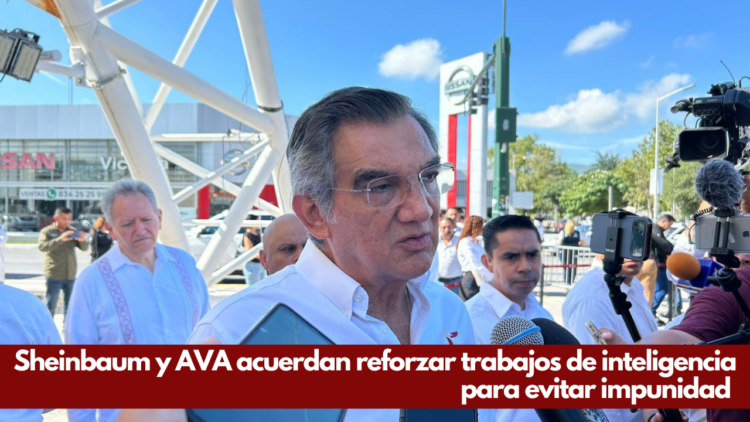 Sheinbaum y AVA acuerdan reforzar trabajos de inteligencia para evitar impunidad | Foto: Cortesía para En Un 2x3