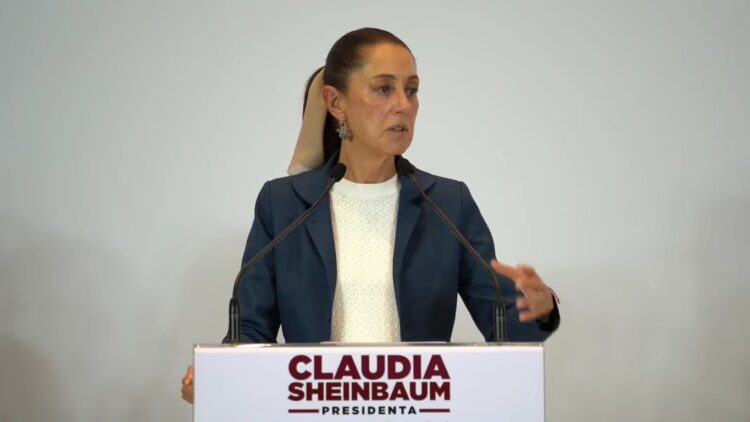 Claudia Sheinbaum, virtual presdienta electa de México en conferencia de prensa