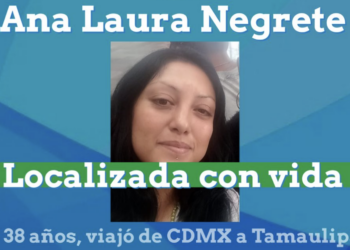 Localizan con vida a Ana Laura, mujer reportada como desaparecida en Reynosa. Foto de X @C1003R