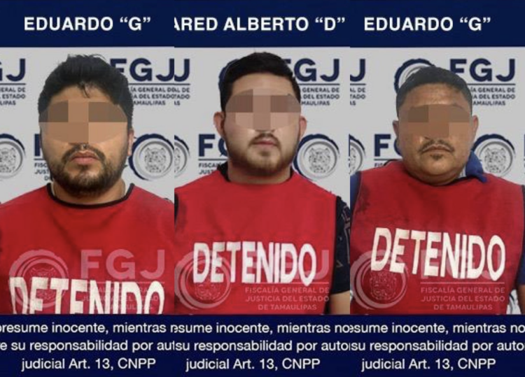 Fiscalía confirma detención de 3 involucrados en secuestro de empresario en Reynosa. Foto de Fiscalía Tamaulipas