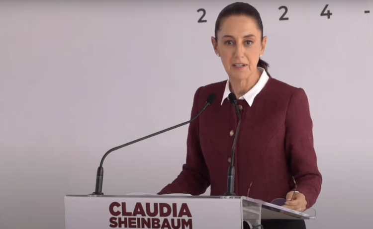 Claudia Sheinbaum, próxima presidenta de México. Foto tomada de video