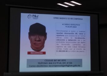 Ofrece Fiscalía de Tamaulipas recompensa de un millón de pesos por presunto homicida de Almanza Armas. Foto de Xóchitl García/EnUn2x3
