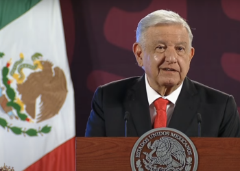 "Que los dé a conocer": AMLO reta a García Luna a presentar pruebas de vínculos con el crimen organizado. Foto tomada de video