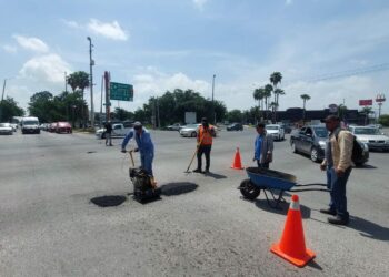 Invierten 15 mdp en bacheo de calles en Victoria