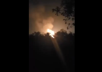Explota ducto de Pemex en Altamira. Foto tomada de video