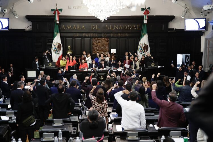 Senado aprueba el dictamen de la Reforma al Poder Judicial. Foto de Senado de la República