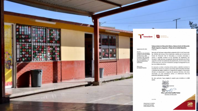 Suspenden clases tres municipios de Tamaulipas por “Francine” | Foto: Archivo