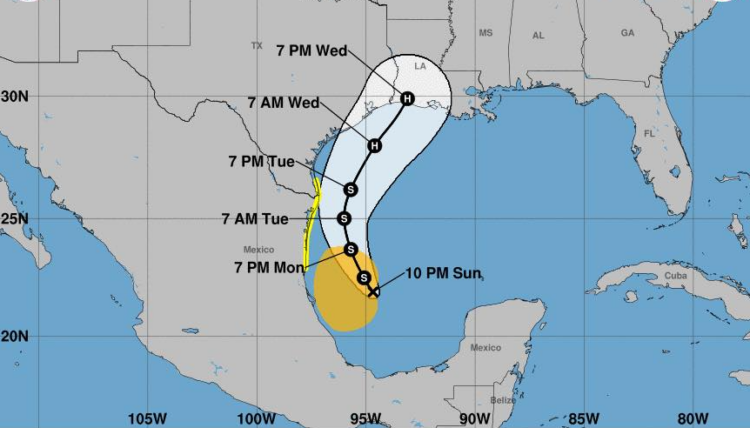 Municipios costeros y del norte en vigilancia por tormenta tropical "Francine" | Foto: Protección Civil Tamaulipas