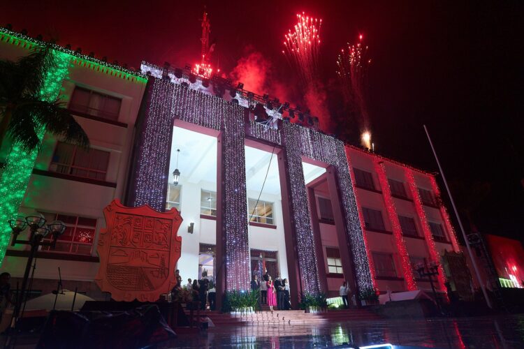 Saldo blanco en ceremonias del Grito de Independencia en Tamaulipas. Foto de X Américo Villarreal