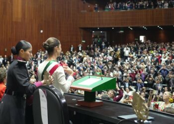 El primer discurso de Claudia Sheinbaum como presidenta de México. Foto de X Américo Villarreal