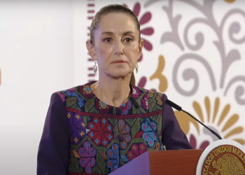 "Es muy cínico": Sheinbaum critica respuesta de Felipe Calderón tras sentencia a García Luna. Foto tomada de video