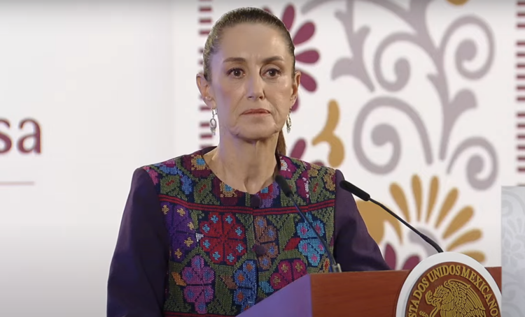 "Es muy cínico": Sheinbaum critica respuesta de Felipe Calderón tras sentencia a García Luna. Foto tomada de video