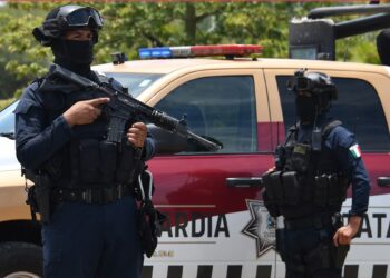 Elementos de la Guardia Estatal