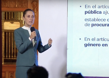 Presenta Sheinbaum reformas para protección a las mujeres. Foto tomada de video