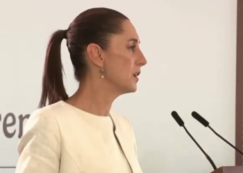 Rechaza Sheinbaum terrorismo tras coches bomba en Guanajuato. Foto tomada de video