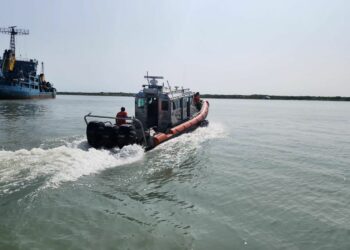 Búsqueda de buque desaparecido en el Golfo de México. Foto cortesía