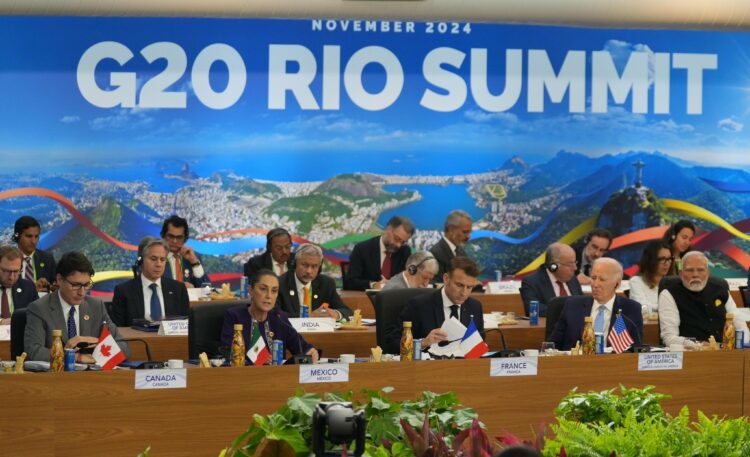 Sheinbaum en el G20 apuesta por agenda centrada en el combate a la pobreza. Foto de X Claudia Sheinbaum